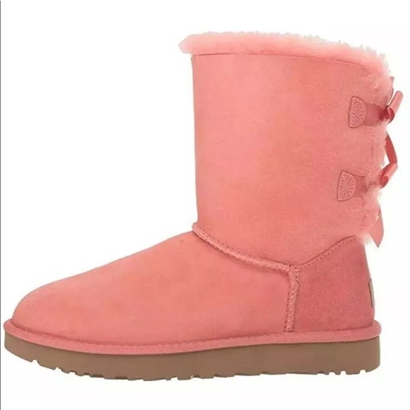 UGG |  “Bailey Bow 2” boots (coral) - Picture 2 of 4